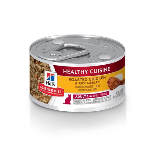 [052742007137] Hill's Science Plan Feline Adult Chicken Rice & Stew Wet Cat Food 79g (1 Can)