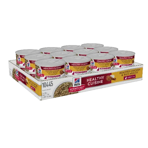 Hill's Science Plan Feline Adult Chicken Rice & Stew Wet Cat Food 79g (12 Can)