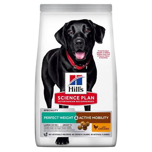 [052742052410] Hill's Science Plan Canine Adult - Large - Perfect Weight & Active Mobility - Chicken 12kg 