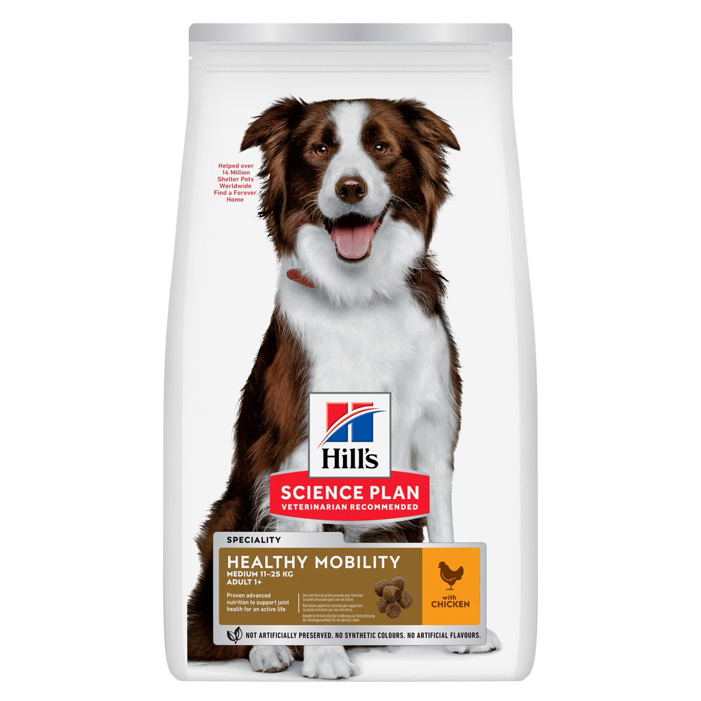 Hill's Science Plan Canine Adult - Medium -  Healthy Mobility - Chicken  12kg 