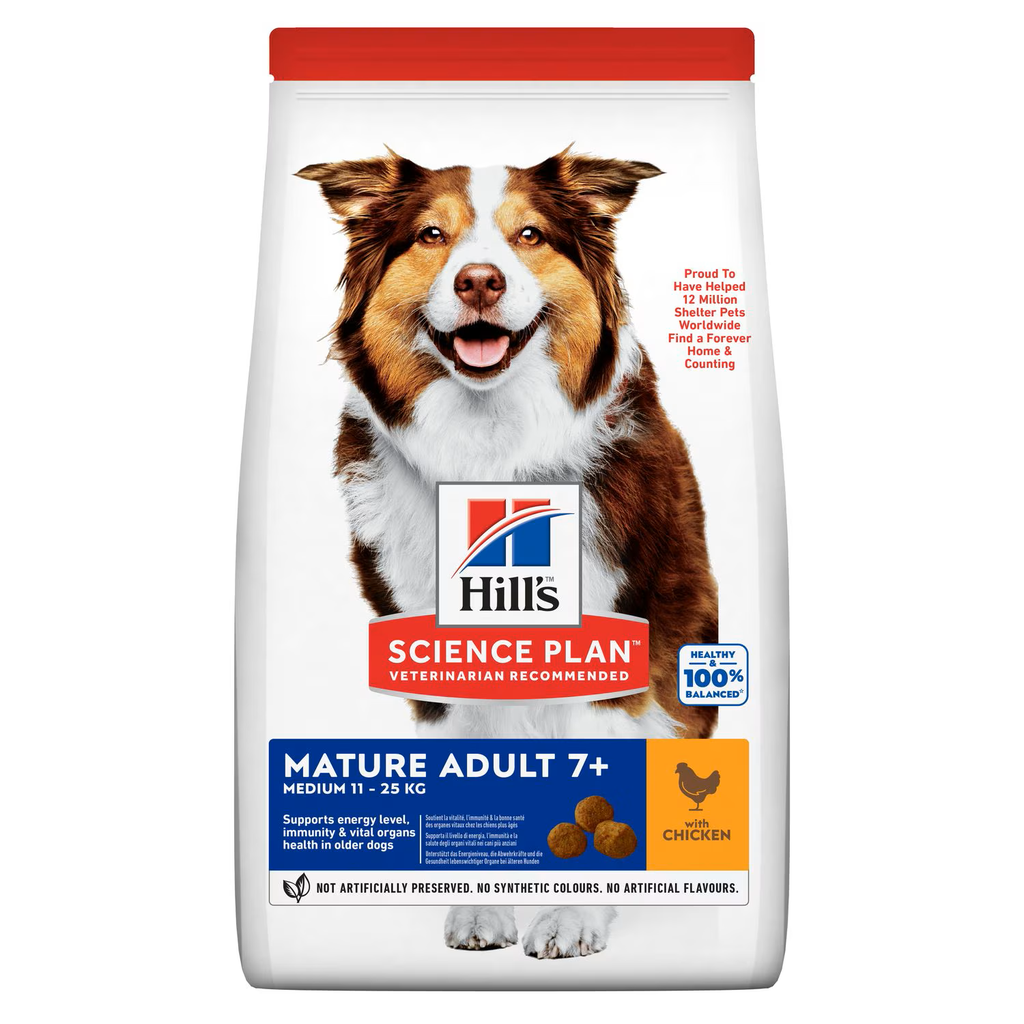 Hill's Science Plan Canine Adult - Medium - Mature 7+ Chicken 