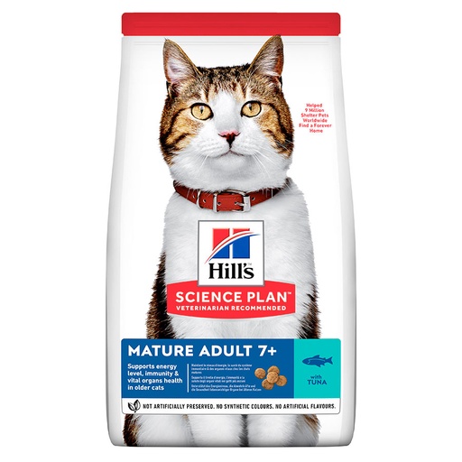 [052742023212] Hill's Science Plan Feline Adult - Tuna - Mature 7+ (1.5 kg)