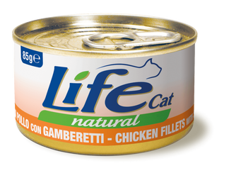 Life Cat Can Chicken with Shrimps - 85g (24 Can)
