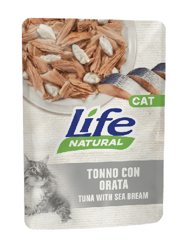 Life Cat Pouch Chicken and Sea Bream- 70g  (30 Pouch)
