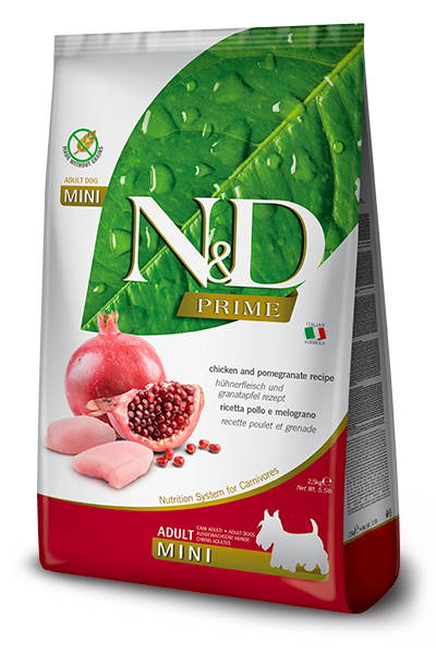 [8010276021601] Farmina N&D PRIME Canine - Chicken & Pomegranate Adult Mini (٧  كيلوجرام)