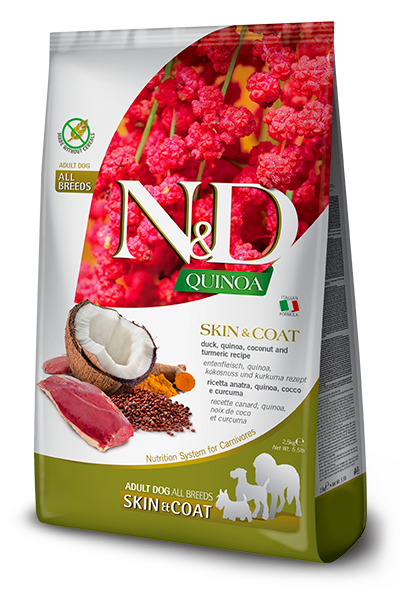 [8010276035660] Farmina N&D Quinoa Canine - Skin & Coat - Duck, Quinoa, Coconut, And Turmeric (7 kg)