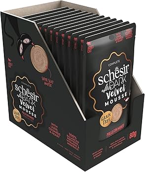 [8005852932303] Schesir After Dark Pouch for Cat Velvet Mousse Chicken with Beef 80g (12 Pouch)