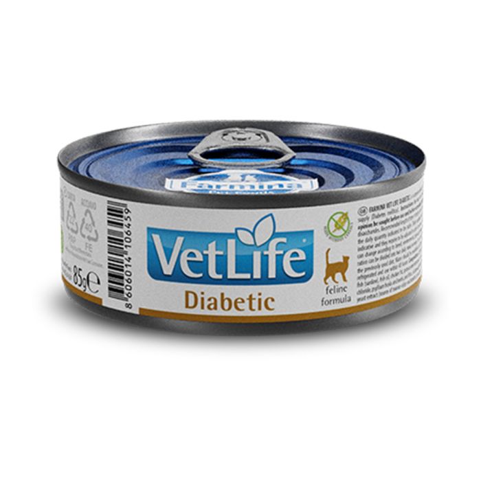 [8606014106459] Farmina VetLife Feline - Diabetic Canned 85g (1  علبة)