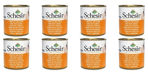 Schesir Can for Dog Tuna With Carrots In Jelly 285g (8 Can)