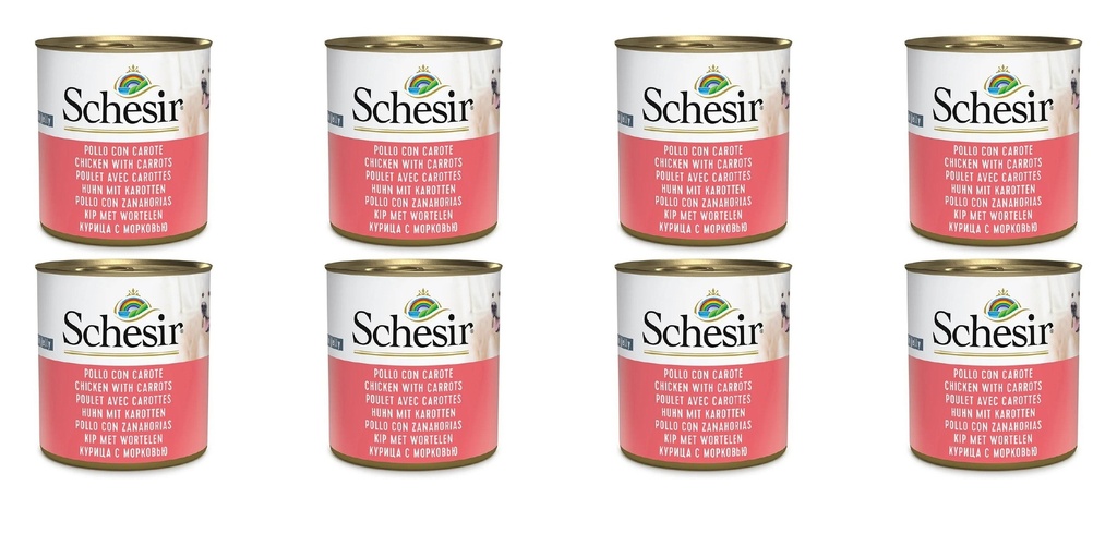 Schesir Can for Dog Chicken With Carrots In Jelly 285g