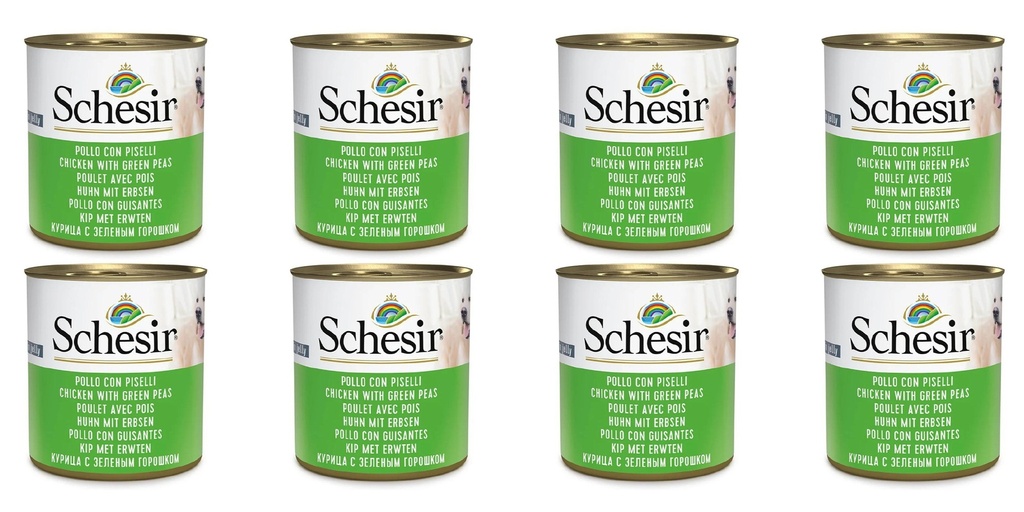 Schesir Can for Dog Chicken With Peas In Jelly 285g