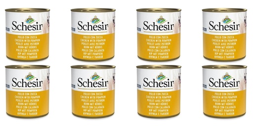 Schesir Can for Dog Chicken With Pumpkin In Jelly 285g (8 Can)