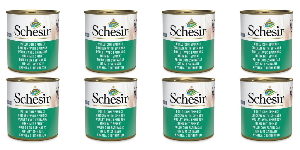 Schesir Can for Dog Chicken With Spinach In Jelly 285g