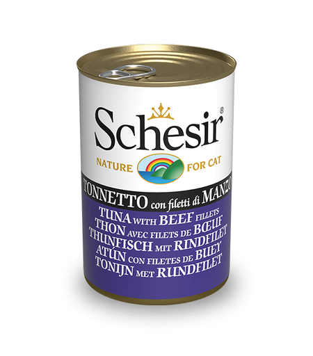 [8005852927194] Schesir Can for Cat Tuna with Beef Fillets in Jelly 140g (8 Can)