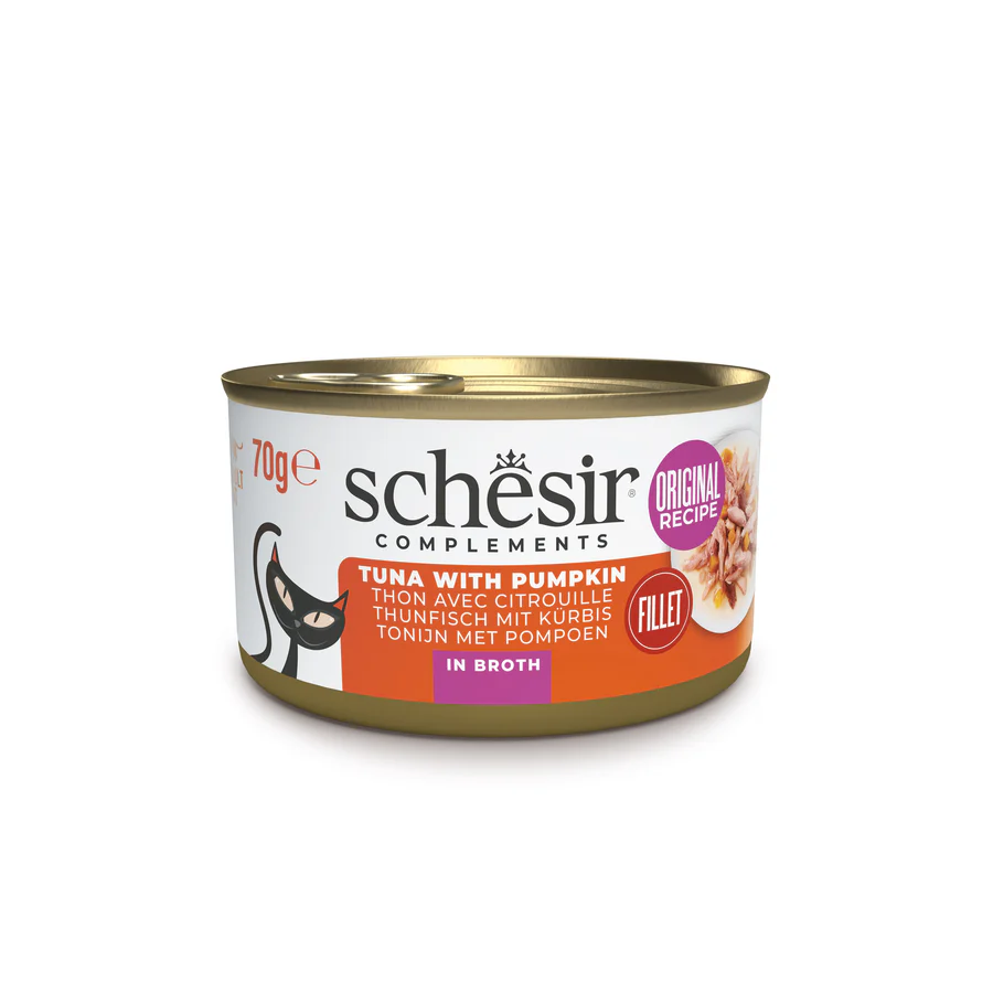 Schesir Can for Cat Tuna Tuna with Pumpkin in Broth 70g