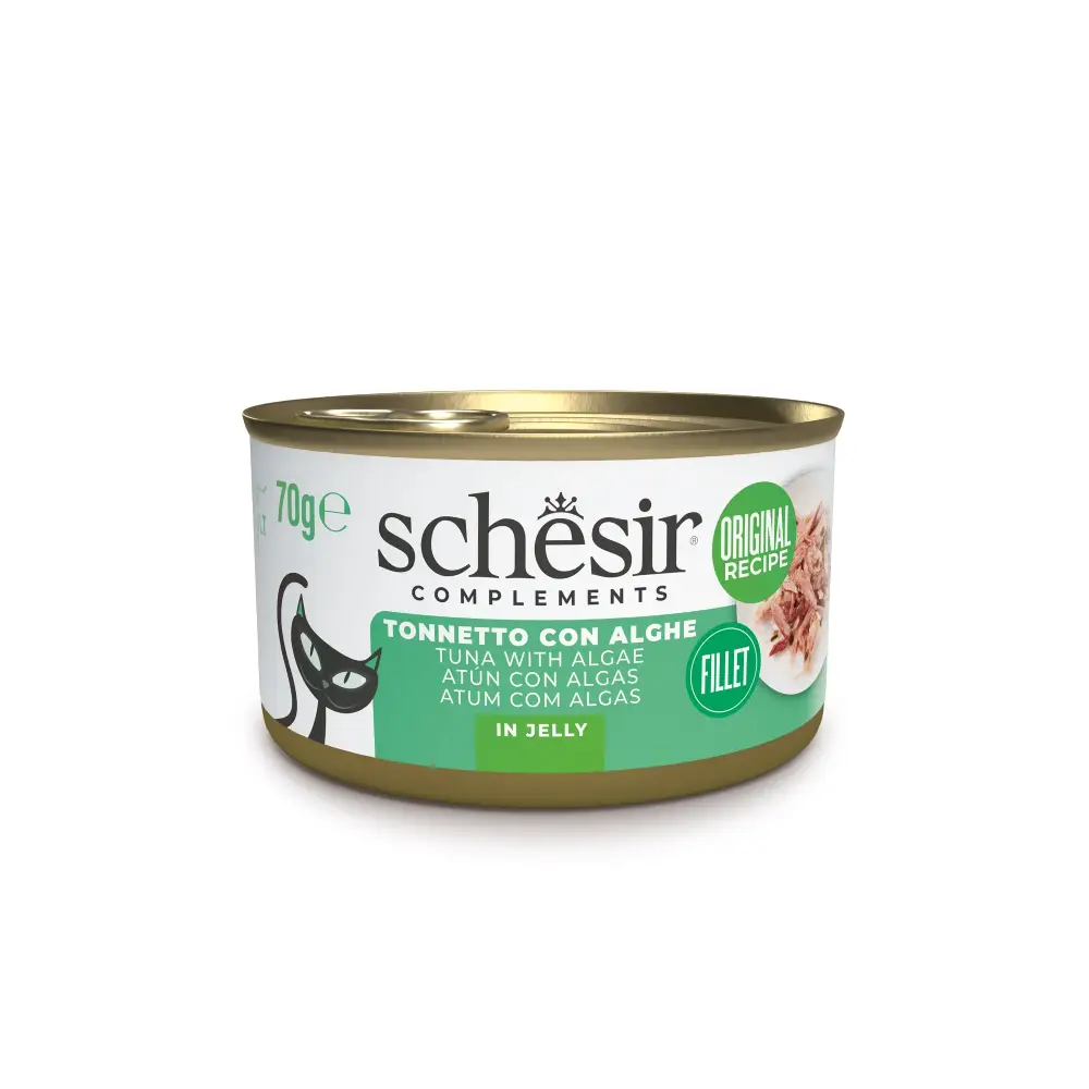 [8005852121936] Schesir Can for Cat Tuna with Algae in Jelly 70g  (1  علبة)