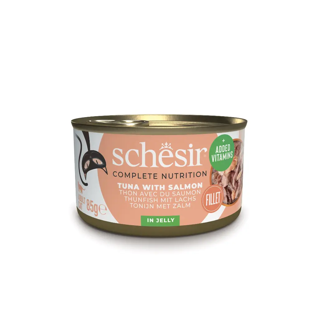 [8005852172853] Schesir Can for Cat Tuna With Salmon In Jelly 85g (1  علبة)
