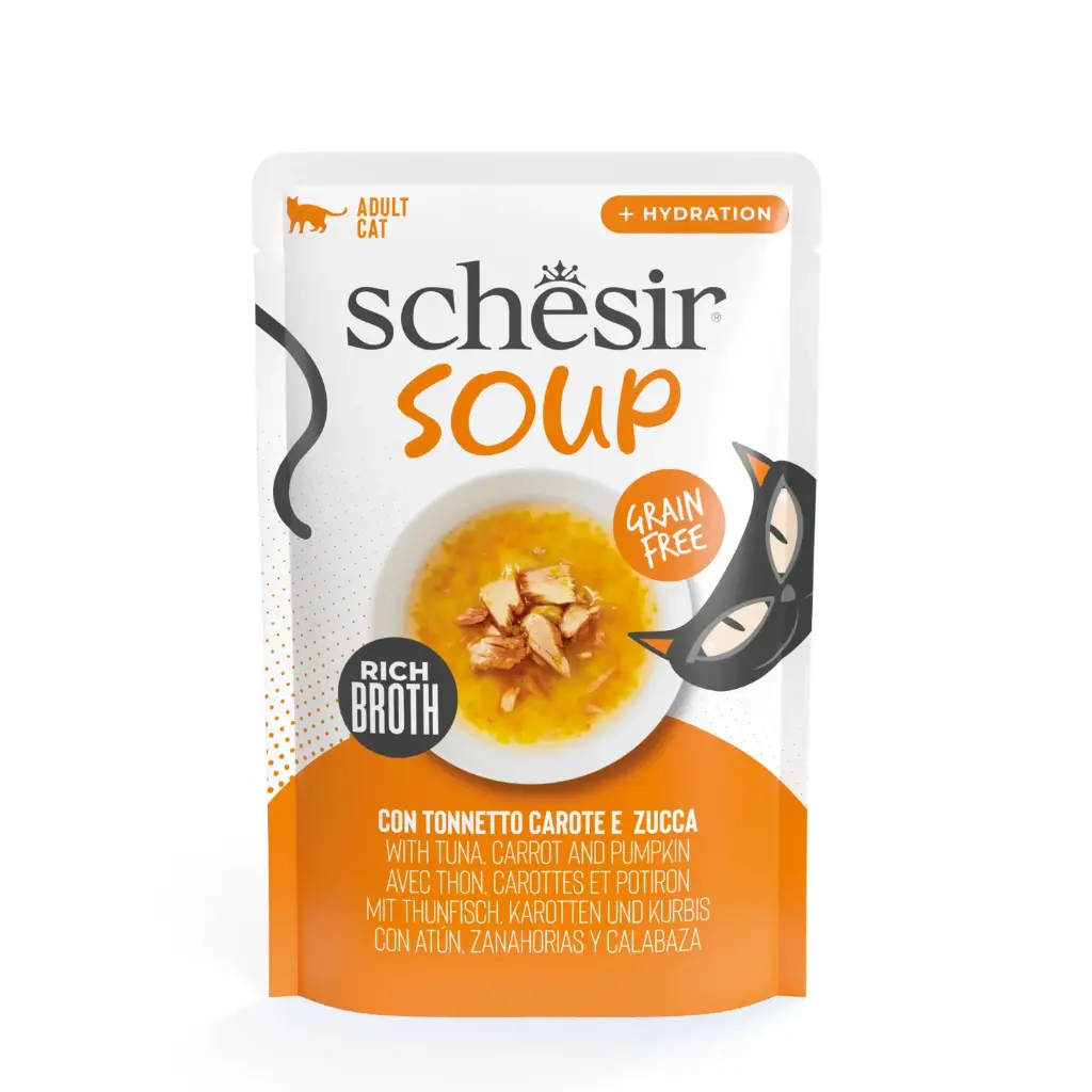 Schesir Pouch in Soup With Tuna , Carrot & Pumpkin 40g 