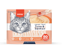 Wanpy Creamy Lickable Treats – Tuna & Salmon (50 x 14g) – 700g 