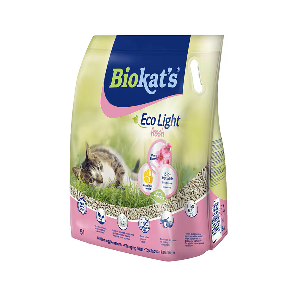 Biokat's Eco Light Fresh Cherry Blossom Cat Litter - 5 Liter