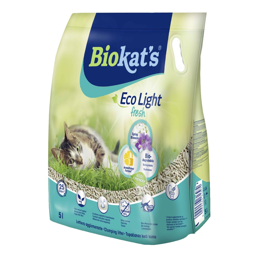 Biokat's Eco Light Fresh Spring Blossom Cat Litter - 5 Liter