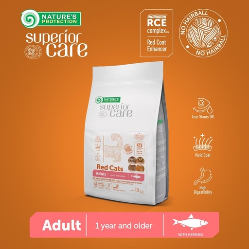 [4771317477811] Nature's Protection Superior Care – Cat – Red Coat Herring Adult All Breeds  (400 gm)
