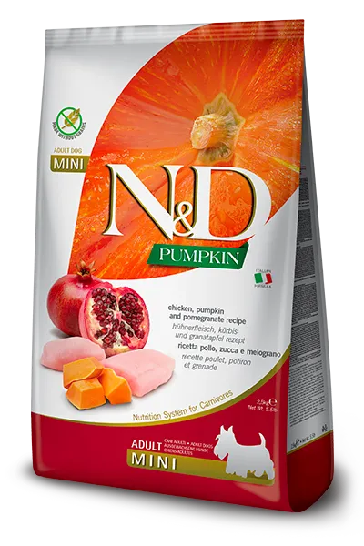 Farmina N&D Pumpkin Canine - Chicken, Pumpkin & Pomegranate Adult Mini
