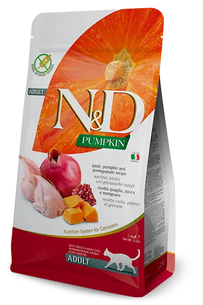 Farmina N&D Pumpkin Feline - Quail , Pumpkin & Pomegranate Adult (300 gm)
