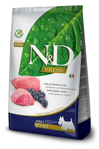 [8010276021816] Farmina N&D Prime Canine - Lamb & Blueberry Adult Mini (2.5kg)