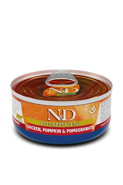Farmina N&D Pumpkin Feline - Chicken, Pumpkin & Pomegranate Canned 70g