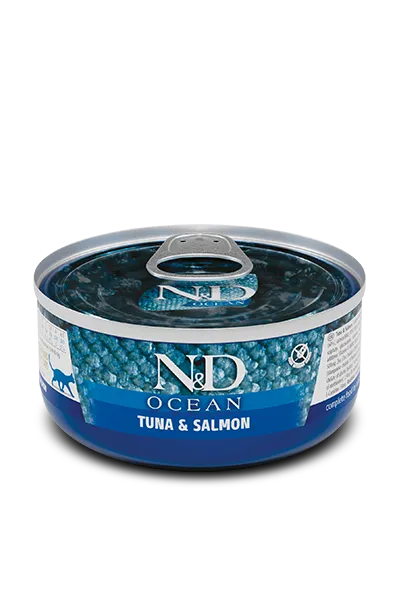 [8606014102031] Farmina N&D Ocean Feline - Tuna & Salmon Canned 70g (1 Can)