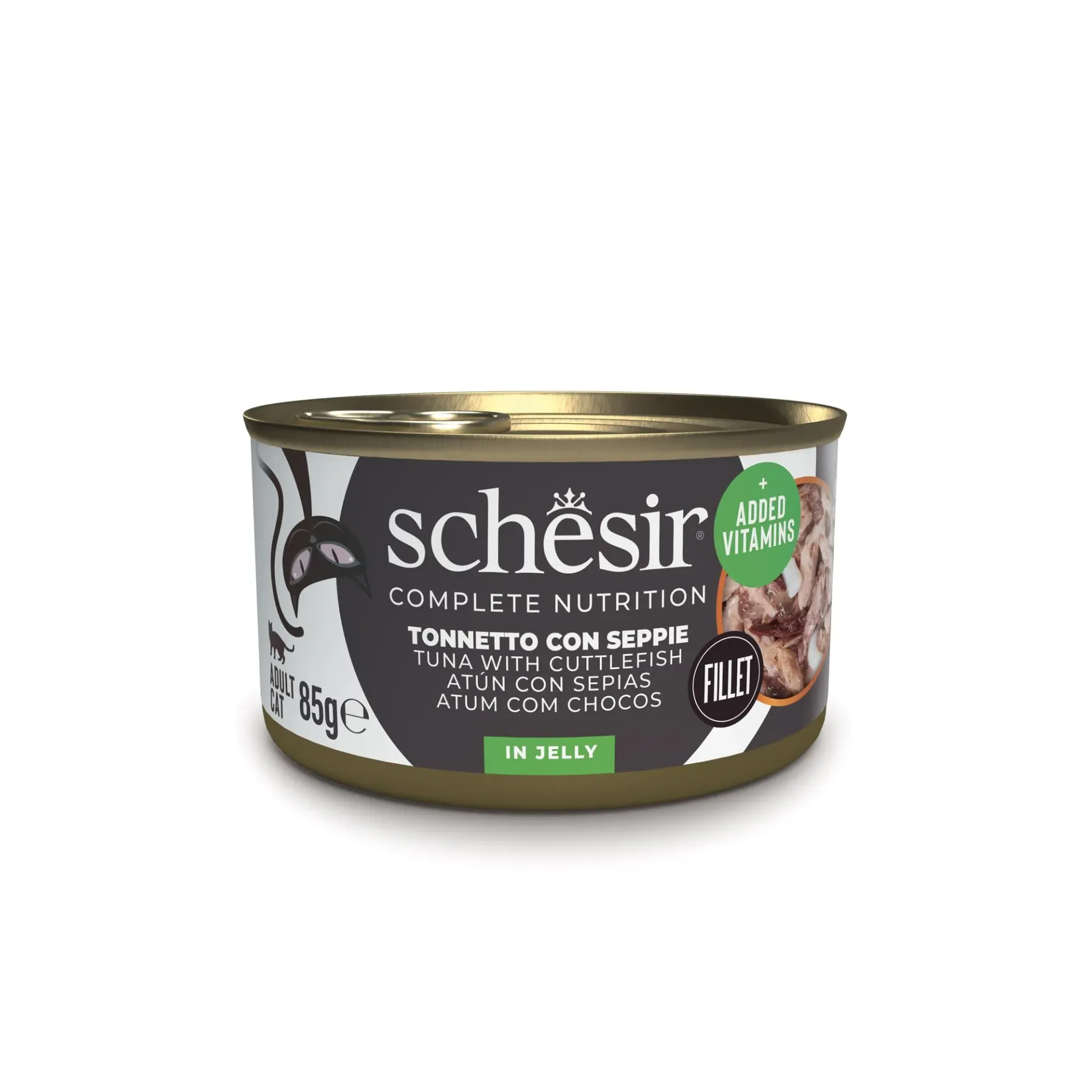 Schesir Can for Cat Tuna with Cuttlefish in Jelly 85g