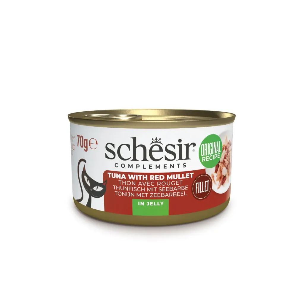 Schesir Can for Cat Tuna with Red Mullet in Jelly 70g