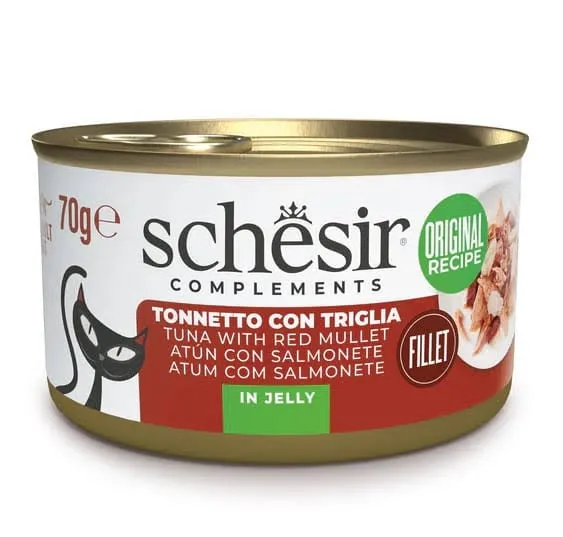 Schesir Can for Cat Tuna with Red Mullet in Jelly 85g