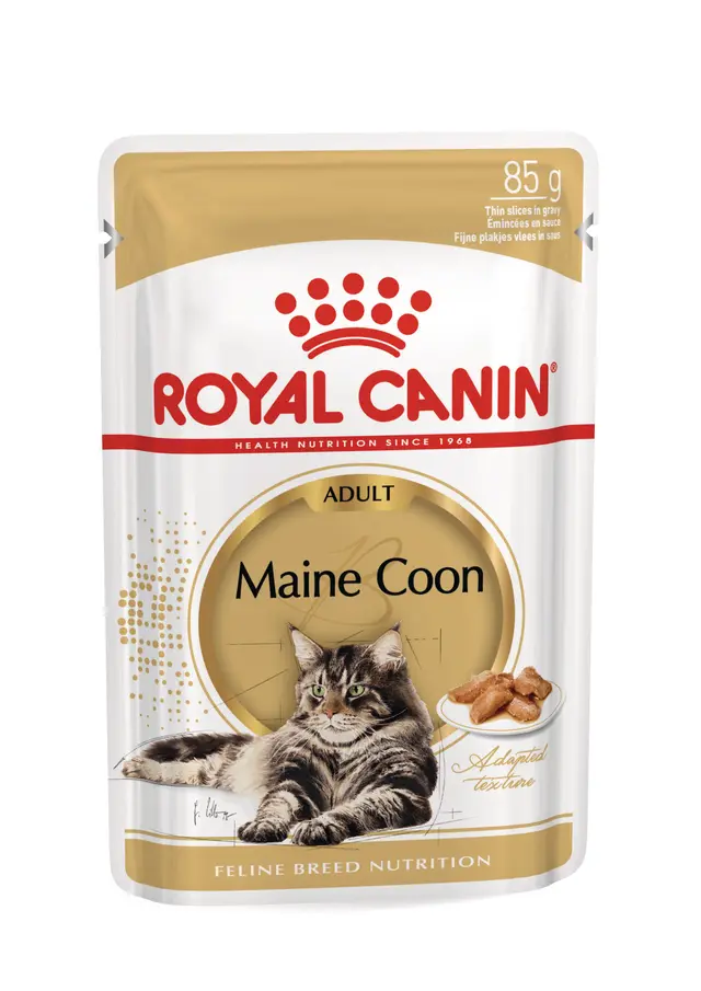 [9003579001219] Royal Canin Feline Maine Coon Gravy Formula For Adult Cat – 85g (1 Pouch)