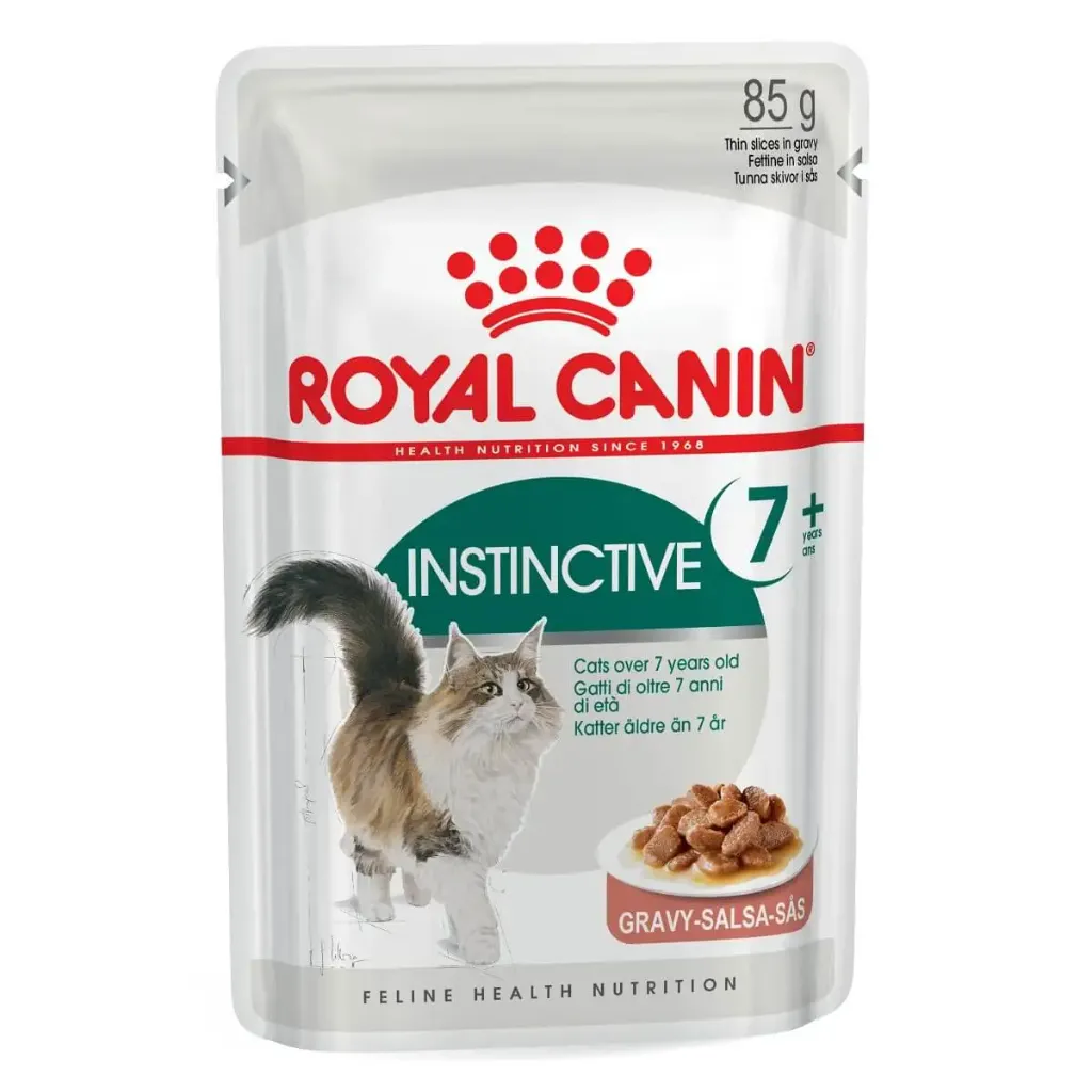 [9003579310168] Royal Canin Feline Pouch Instinctive 7+ Gravy Formula for Adult Cat  – 85g (1 Pouch)