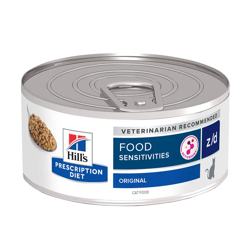 [052742039756] Hill’s Prescription Diet Feline z/d Wet Food for Cats – Food Sensitivities 150g