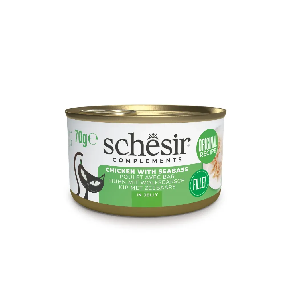 [8005852121738] Schesir Can For Cat Chicken With Seabass in Jelly 70g (1 Can)