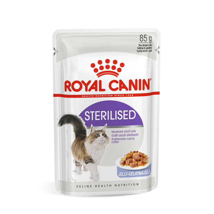 Royal Canin Feline Pouch Sterilized Jelly Formula For Adult Cat – 85g (1  عبوة)