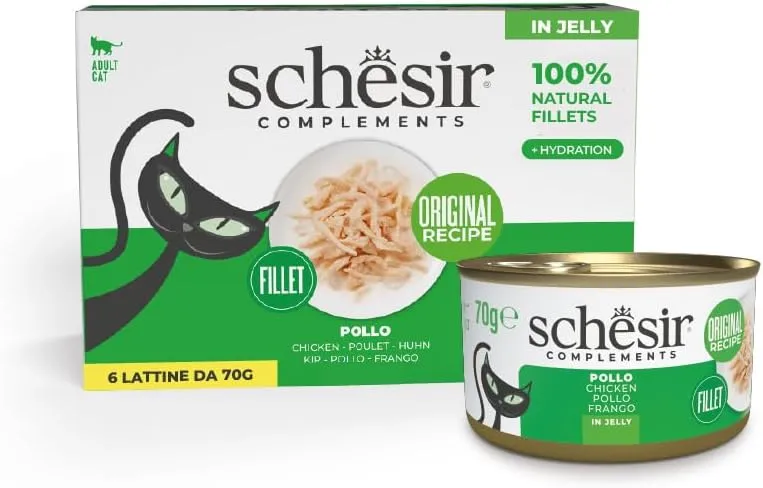Schesir Can for Cat Chicken Fillet In Jelly 6x70g Per Pack