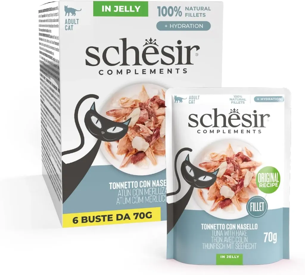 Schesir Pouch Tuna With Hake In Jelly 6x70g Per Pack
