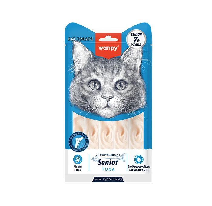 Wanpy Creamy Senior 7+ Treats – Tuna (5x14g) – 70g