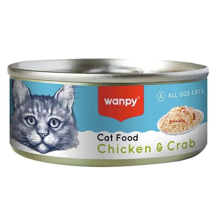 Wanpy Cans - Chicken & Crab 95g
