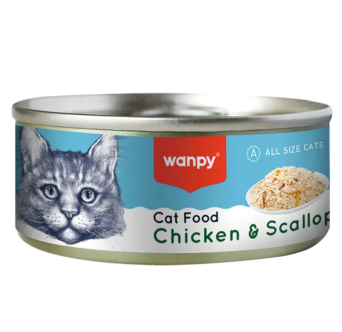 Wanpy Cans - Chicken & Scallop 95g