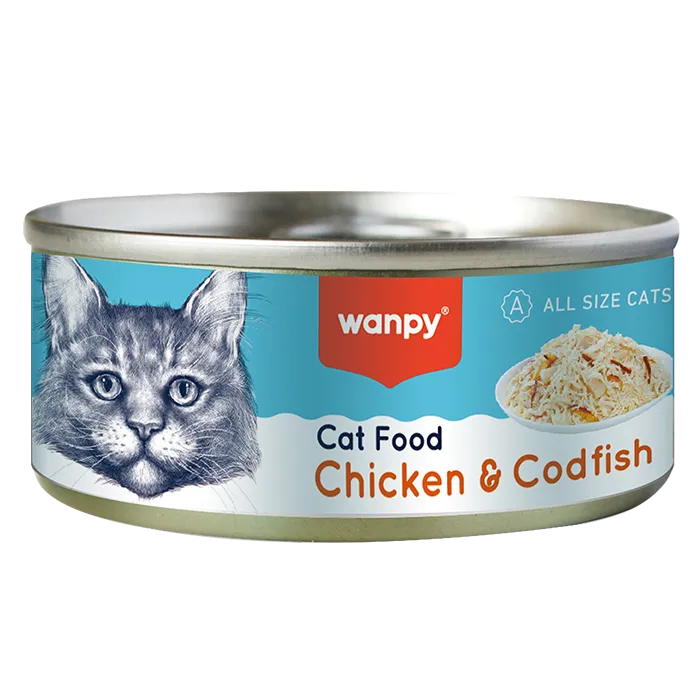 Wanpy Cans - Chicken & Codfish 95g