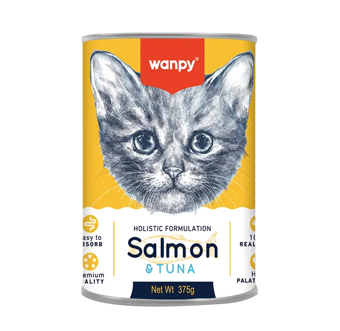 Wanpy Holistic Formulation Cat Can – Salmon & Tuna 375g