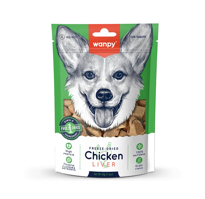 Wanpy Dog Freeze Dried Chicken Liver 40g