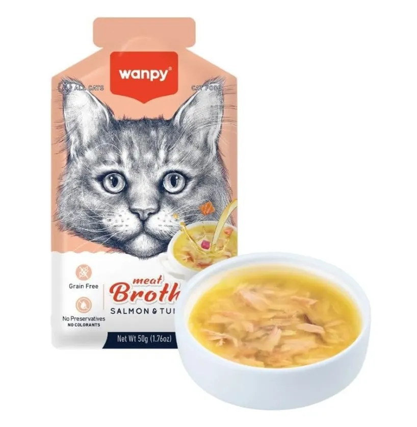 Wanpy Meat Broth – Tuna & Salmon – 50g