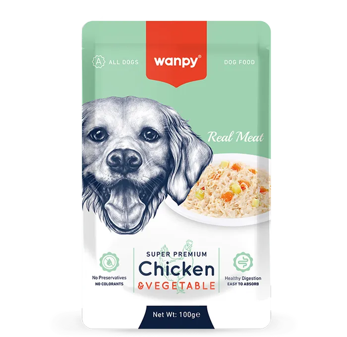 Wanpy Dog Super Premium Chicken & Vegetable 100g