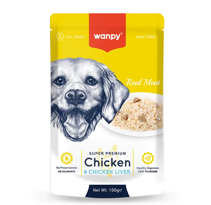 Wanpy Dog Super Premium Chicken & Chicken Liver 100g